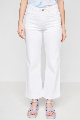 White Solid Straight Bottom, White, image 1